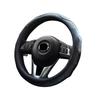 Ontto Steering Wheel Sporty Medium Good Stain Microfiber Black Cover, Fit, Style, 38cm, Size, Feel, Anti-Slip, Prevention, Breathable, Leather,