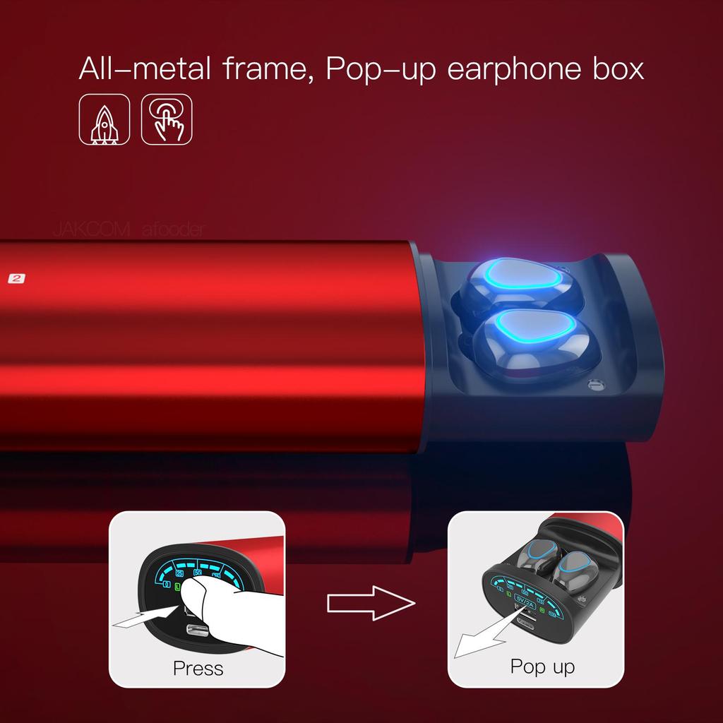 TWS2 2в1 TWS Беспроводные наушники Bluetooth 5.0 Наушники 5200 мАч Power Bank Беспроводные наушники Стерео Спортивные беспроводные наушники