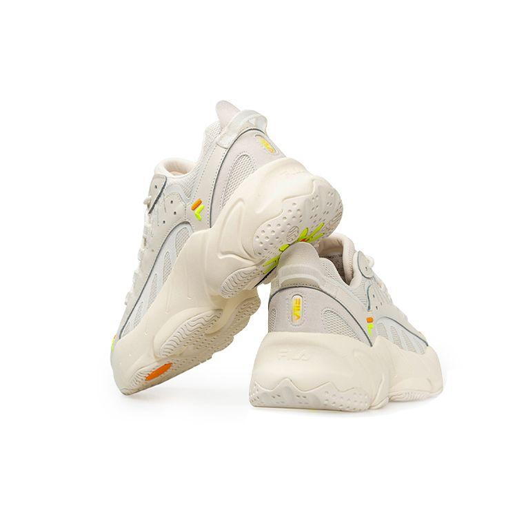 Fila Fusion Ade Ретро Ткань Низкие Марафонские Беговые Кроссовки Женская кроссовка Off-White T12W021105FSW