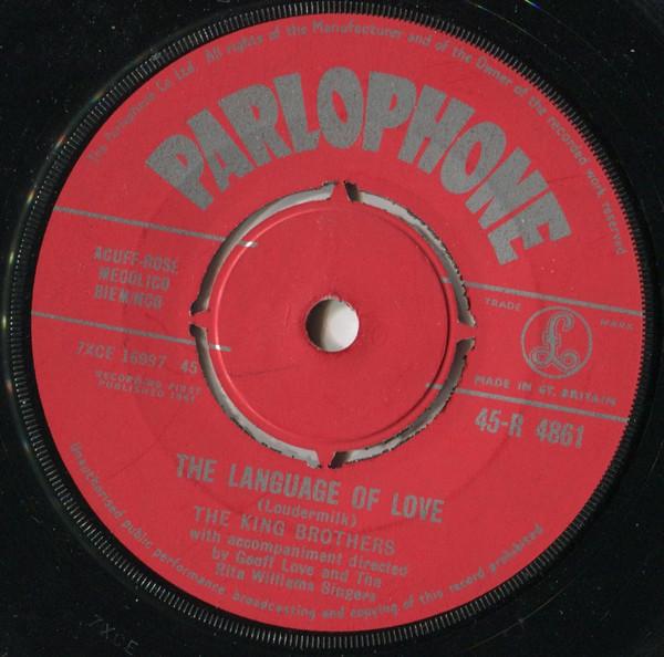 7-дюймовая пластинка KING BROTHERS - Скажи ей за меня 45R4861 Parlophone 1961 UK Поп Б/У