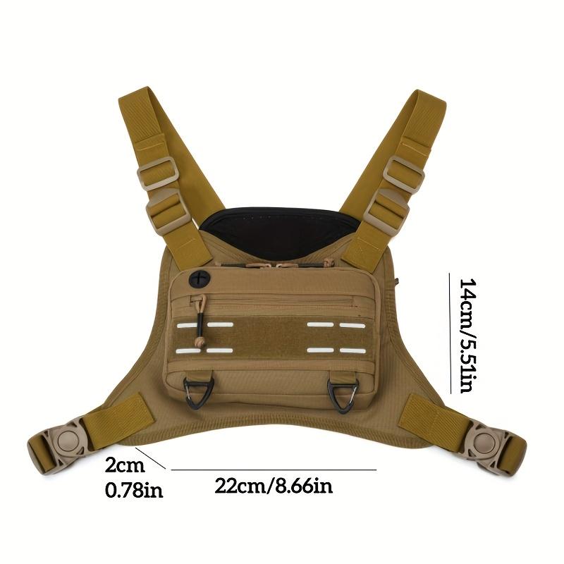 Vest Chest Bag Camping Backpack CS Rig Airsoft Pouch Holster Molle Men Shoulder Hunting Fishing Cycling Runnin Pouch