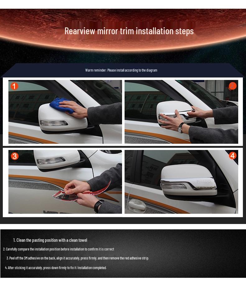 Otai Rearview Mirror Cover and Rain Shield for JEEP Renegade