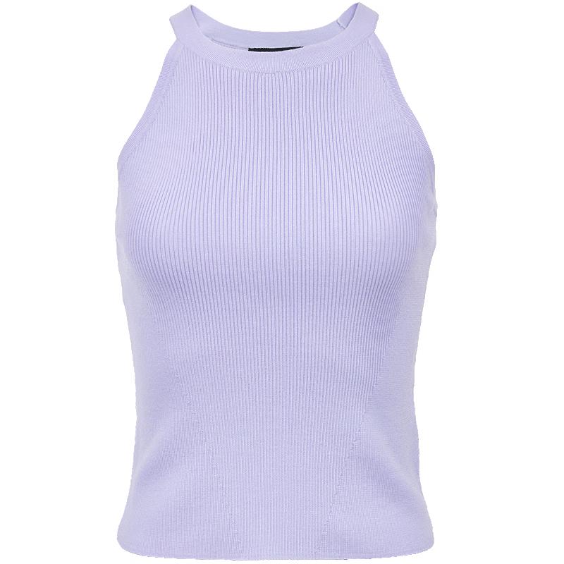 VEROMODA Women's Slim Fit Cutout Sleeveless Knit Top