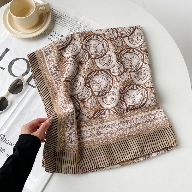 185 * 85 см летний женский новый средний и длинный шарф шаль дышащий солнцезащитный модный универсальный премиум шелковый шарф