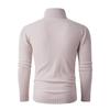 Men's Casual Solid-color High-collar Knitted Sweater, Men's Warm Base Knitted Pullover Sweater