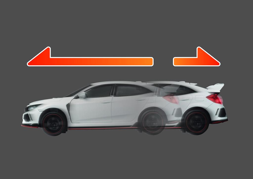 Jozen Cast World Light Sound Series Honda Civic Type R White & JDC6035-WH