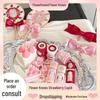 Flower Knows Strawberry Cupid Lip Cream & Blush, Eyeshadow, Perfume Handheld Mirror, and Balm Gift Set