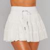 Women's Pleated 2 In 1 Shorts-Skirt Lace Up Anti Exposure Mini Skirt Spring Summer Fitness Tennis Half Skirt