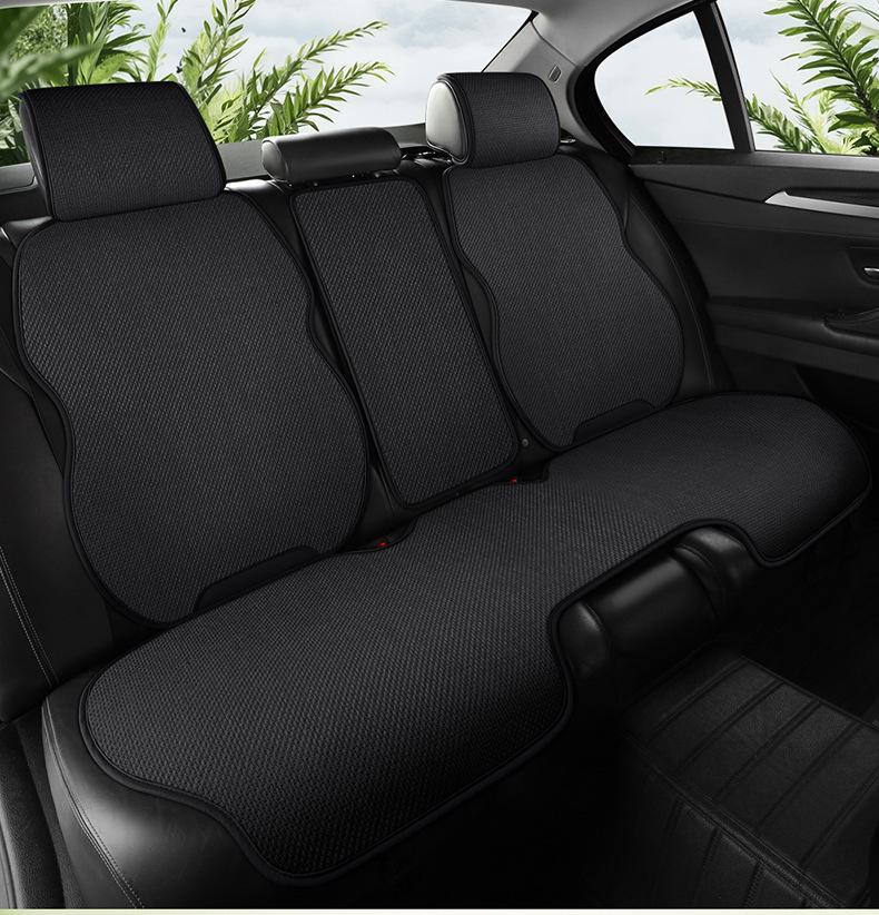 Универсальная льняная подушка для автомобильного сиденья - Дышащая, всесезонная, полуобернутый чехол