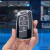 Для Volkswagen Vw Tiguan Mk2 Magotan Passat B8 Cc Для Skoda Superb A7 ТПУ Чехол для ключа автомобиля Полное покрытие Оболочка Брелок Аксессуары