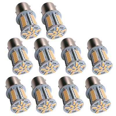 Autart S25 Односферный 24В Светодиодный Янтарный Угол штыря 180 градусов (P21W 1156 G18
