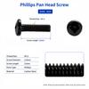 100 шт. Машинные винты с крестообразным шлицем (Phillips) M1 - M2.6, Набор крепежа из углеродистой стали для DIY-ремонта электроники