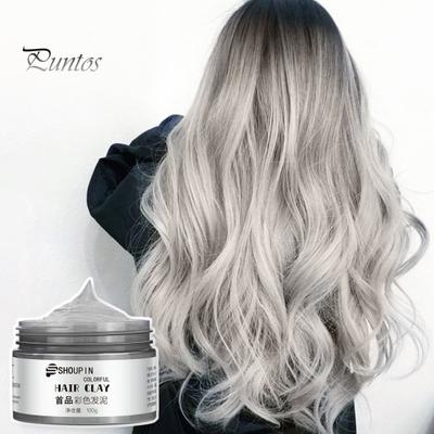 100 мл одноразовый крем-краска для волос, красочные натуральные растения, моющиеся, безопасные для мужчин и женщин, унисекс, временная краска для волос, воск, мгновенная прическа, цветной глиняный гель