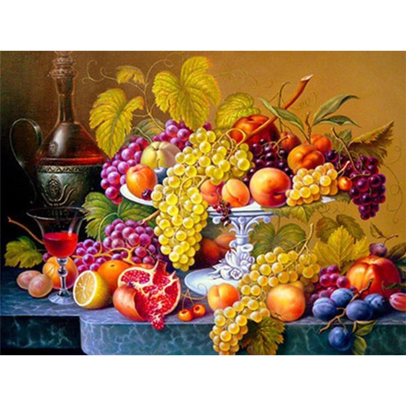 5D Diamond Painting Cross Stitch Fruit Picture With Rhinestone Diamond Mosaic Sale Full Round Drill  Embroidery