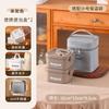 Insulated Lunch Box Adults With Leakproof Lid Microwave Safe PP Container 700ml Round Portable Bento Meal Prep