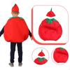 Kids Tomato Costume Cartoon Children Vegetable for Themed Party Festival
