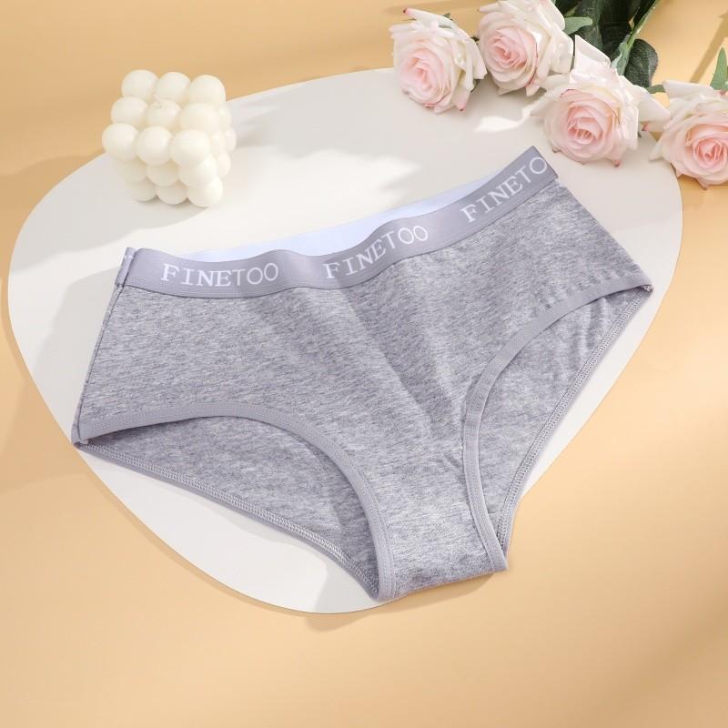 FINETOO Трусики из хлопка с высокой талией, эластичное нижнее белье с утягивающим эффектом и комфортным нижним бельем