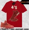 Сочетающаяся с кроссовками 4 Nigel Sylvester Brick by Brick Match Sneaker Shoe Dripping 4s Унисекс Футболка