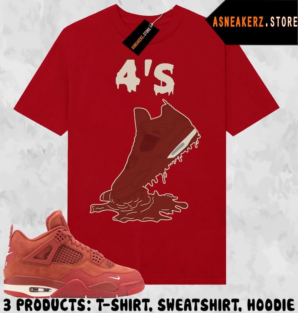 Сочетающаяся с кроссовками 4 Nigel Sylvester Brick by Brick Match Sneaker Shoe Dripping 4s Унисекс Футболка
