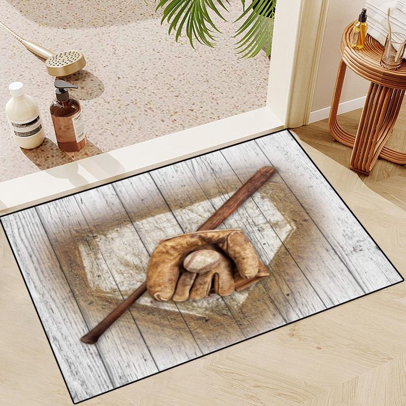 Super Bowl Themed NFL Rugs Non-Slip Machine Washable Floor Mats for Entryways and Holiday Decor Celebrate The Football Spirit