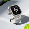 Резиновый ремешок класса люкс для Apple Watch Series 10 46 мм браслет для iWatch Ultra 2 49 мм 9 8 7 45 мм 6 5 4 se 44 мм 42 мм мужской ремешок