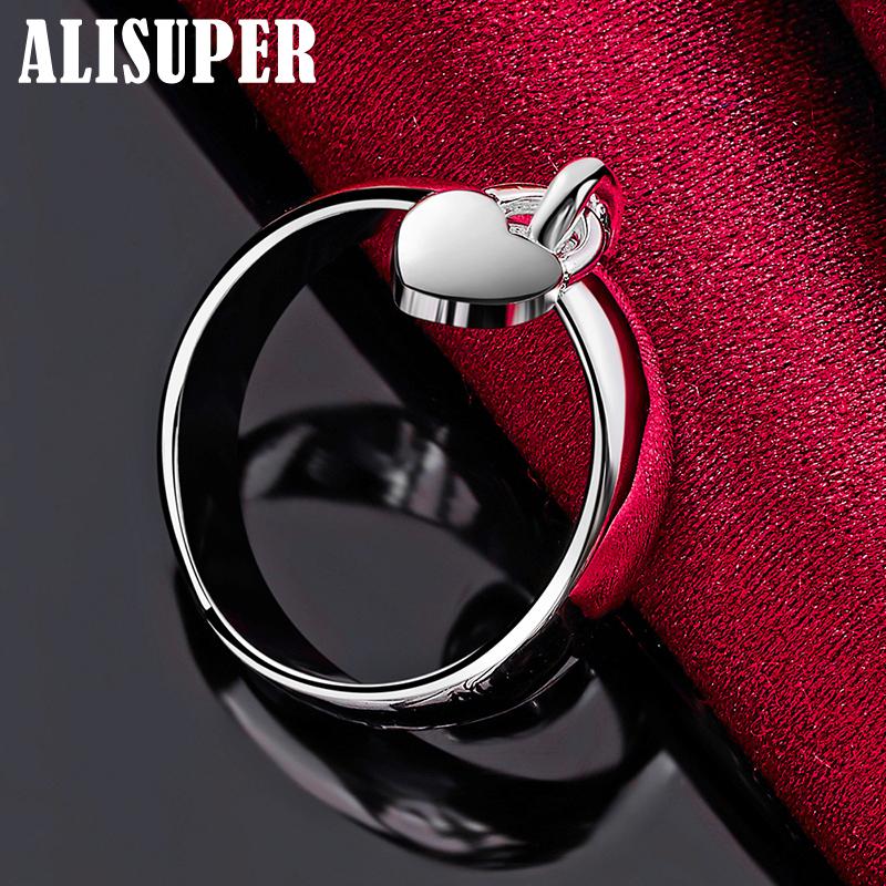 Ювелирные изделия из стерлингового серебра 925 пробы с замком в форме сердца