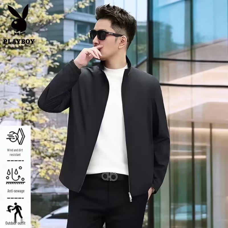 PLAYBOY Мужская куртка в стиле business casual со стойкой