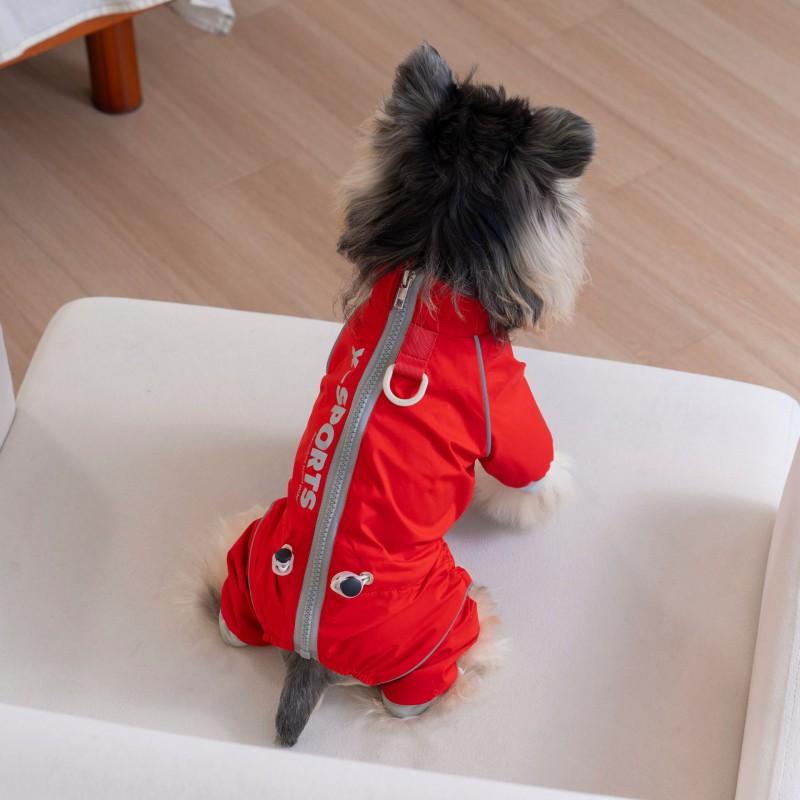 Waterproof Dog Raincoat 4-Legged Pet Coat Small To Large Breeds All Casual Style