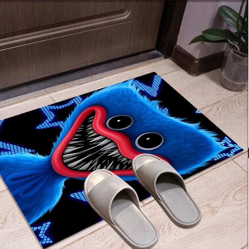 Huggy Wuggy Pattern Rug, Indoor/Outdoor Mat, for Picnic, Gameroom, Bedroom, Office, Living Room, Home Decor Carpet, Birthday Gift