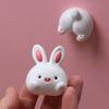 Cartoon Animal Head and Tail Refrigerator Sticker Magnet Elephant Bunny Hedgehog Refrigerator Decoration Po Wall Toy Gift