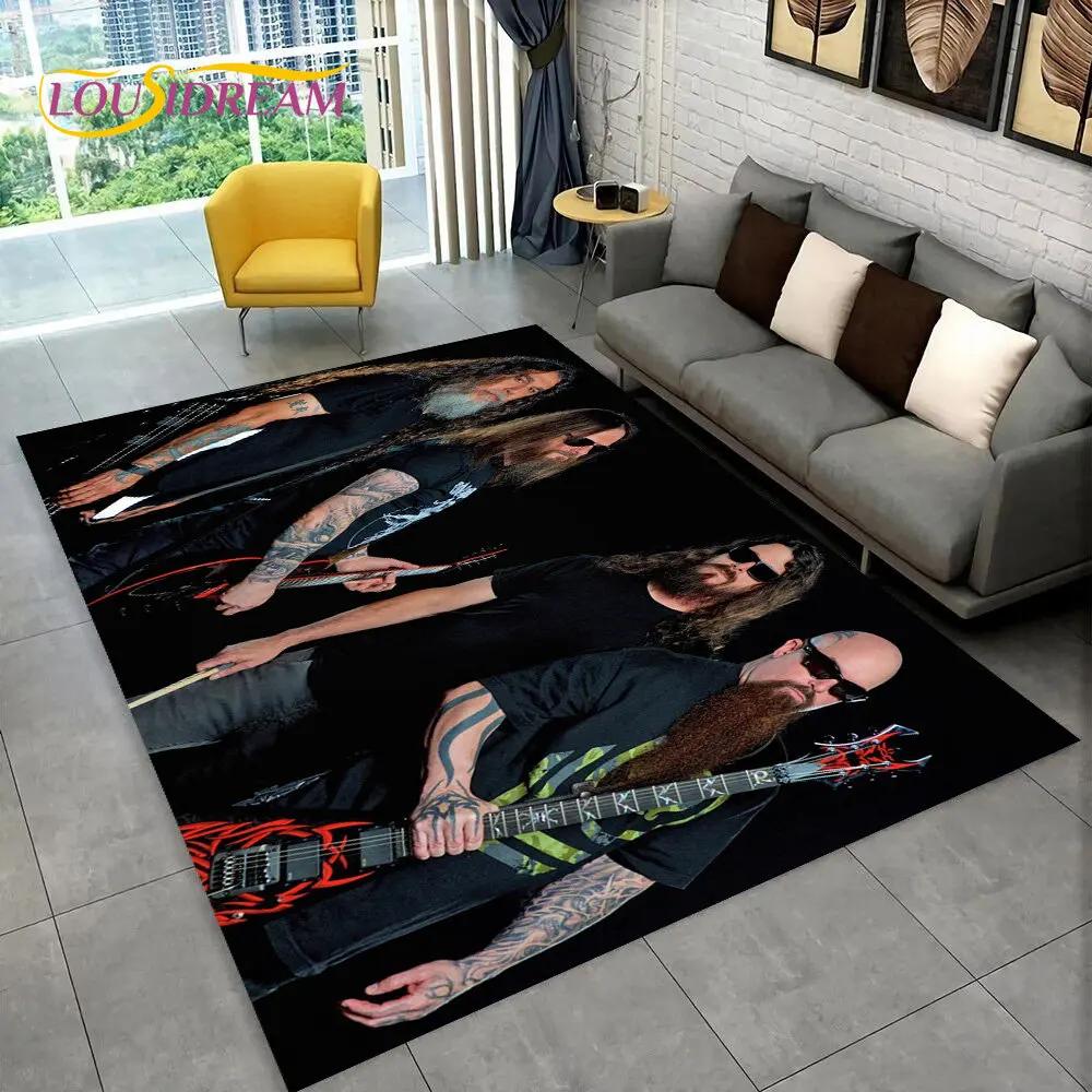 Slayer Heavy Metal Band Музыкальный коврик, коврик для дома, гостиной, спальни, дивана, коврик для двери, детский игровой нескользящий напольный коврик