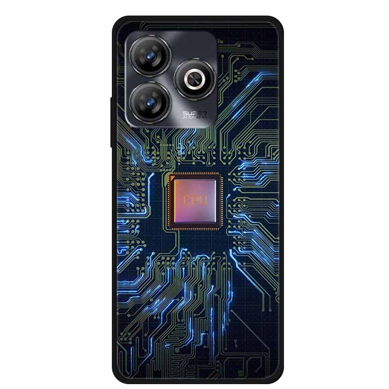 Чехол для ZTE Blade A75 A75 4G Милый Мягкий Силиконовый ТПУ Расписной Кот Чехлы для Телефона для ZTE BladeA75 4G A 75 Задняя Крышка Оболочка Новая Сумка