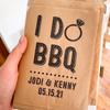 10Pcs Personalized Wedding Utensil Bags Flatware Holders Bags I Do BBQ Bags Rehearsal Dinner Wedding Reception Favors Engagement