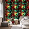 Bottle green and burgundy ink wallpaper for living room and bedroom 50x1000