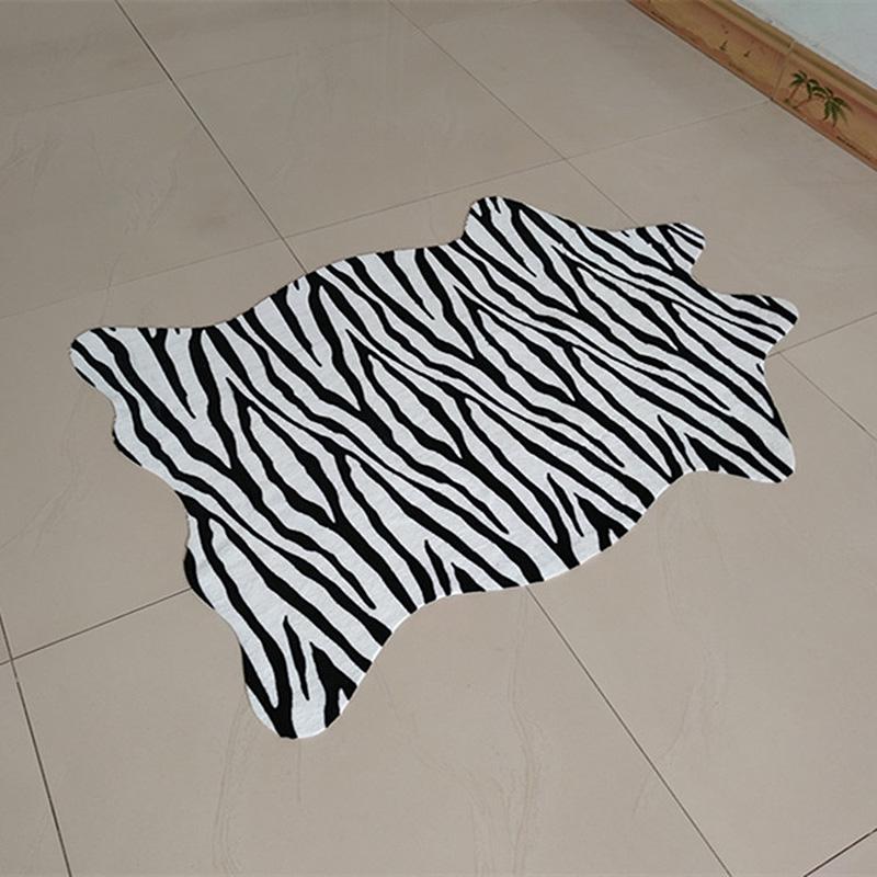Creative Zebra Cow Pattern 3D Printed Carpets for Living Room Cute Animal Throw Rugs Anti-slip Floor Mats Room Doormat Area Rug