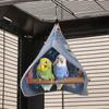 Winter Bird Swing and Nest Parrot Stand Climbing Toy All-Season Cozy Hanging Hut Cockatiel Perch Cage