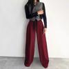 Suit Wide Leg Pants Advanced Sense of Solid Color Temperament Commuter Slim Pants Woman
