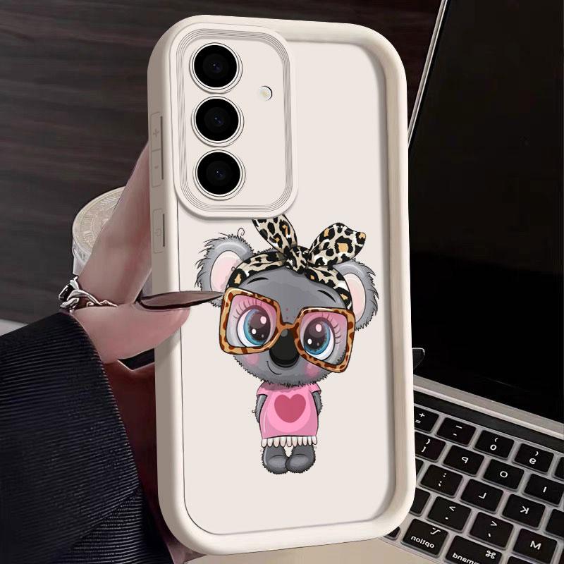 Милый Мультяшный Коала Медвежонок Чехол для Телефона Для Samsung S26 S25 S24 S23 S21 S20 Ultra Для Galaxy S25 S24 FE S26 Plus Силиконовый Чехол