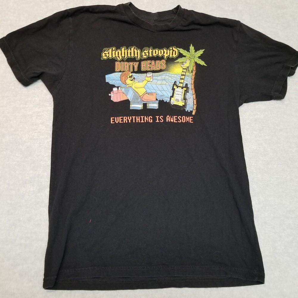 Футболка Slightly Stoopid Dirty Heads Tour 2015 Хлопок Унисекс S-5XL BO982 Унисекс Футболка