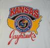 Футболка Kansas Jayhawks Чемпионы страны Белая футболка Размеры JJ5169 Унисекс Футболка