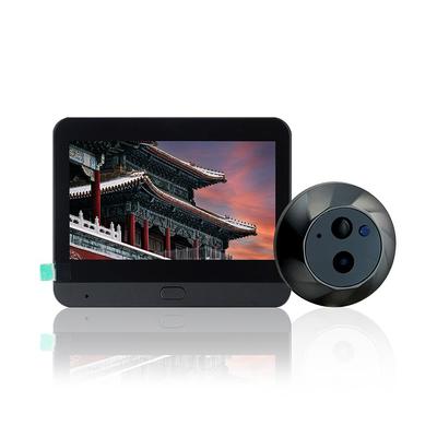 1080P Tuya Wi-Fi комнатная камера глазок дверной звонок PIR детектор движения дверной просмотрщик ночного видения 5000 мАч 4,3 "ЖК-экран