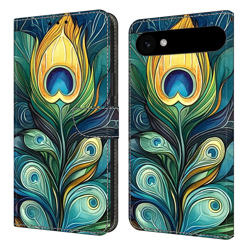 For iPhone 17 Air Leather Case Pattern Printing Wallet Stand Flip Phone Cover