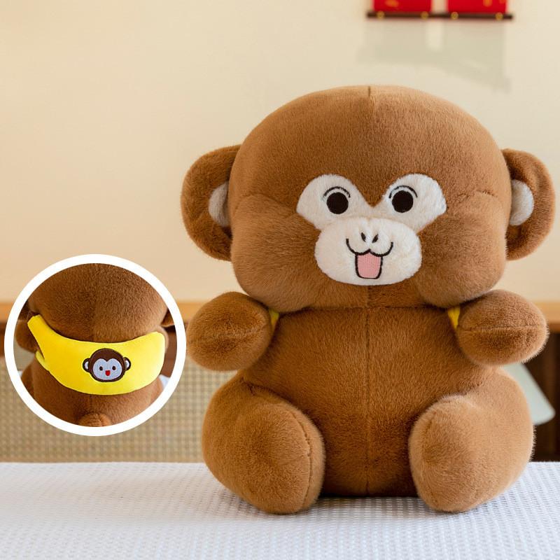 Cuddly Backpack Monkey Plush Toy Stuffed Animal Soft Materia Kids Doll Gifts