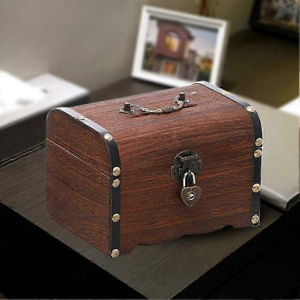 2026 Wooden Piggy Bank, Vintage Design, Safe Money Box for Kids & Adults