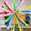 100pcs 80cm Long Spiral Balloon with Mini Pump Birthday Party Room Decoration Props Color Artistic Balloon Background Decor