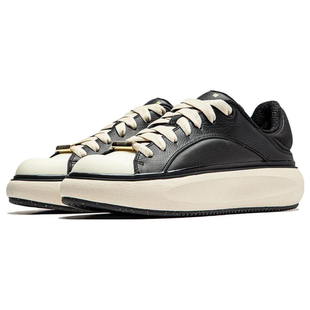 Li Ning Cloud Travel C4D универсальные модные легкие удобные износостойкие нескользящие повседневные туфли с низким верхом мужские повседневные туфли черного цвета AZGU037-2