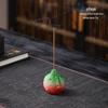 Новый креативный керамический курильница: Дизайн с личи из смолы с ароматом сандала для домашнего декора.