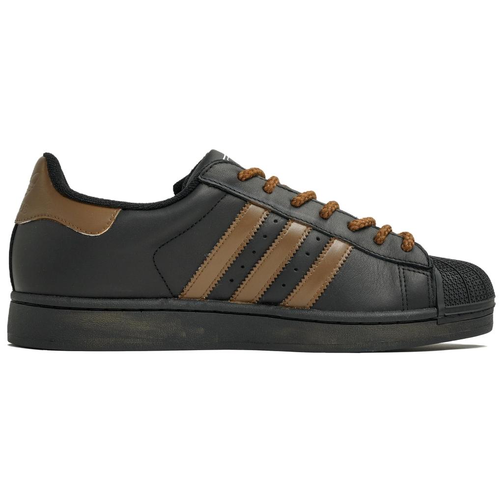 Adidas Originals Superstar 2 Skateboard Shoes Unisex Low Top Brown JI0079(Team113-S-BOX)
