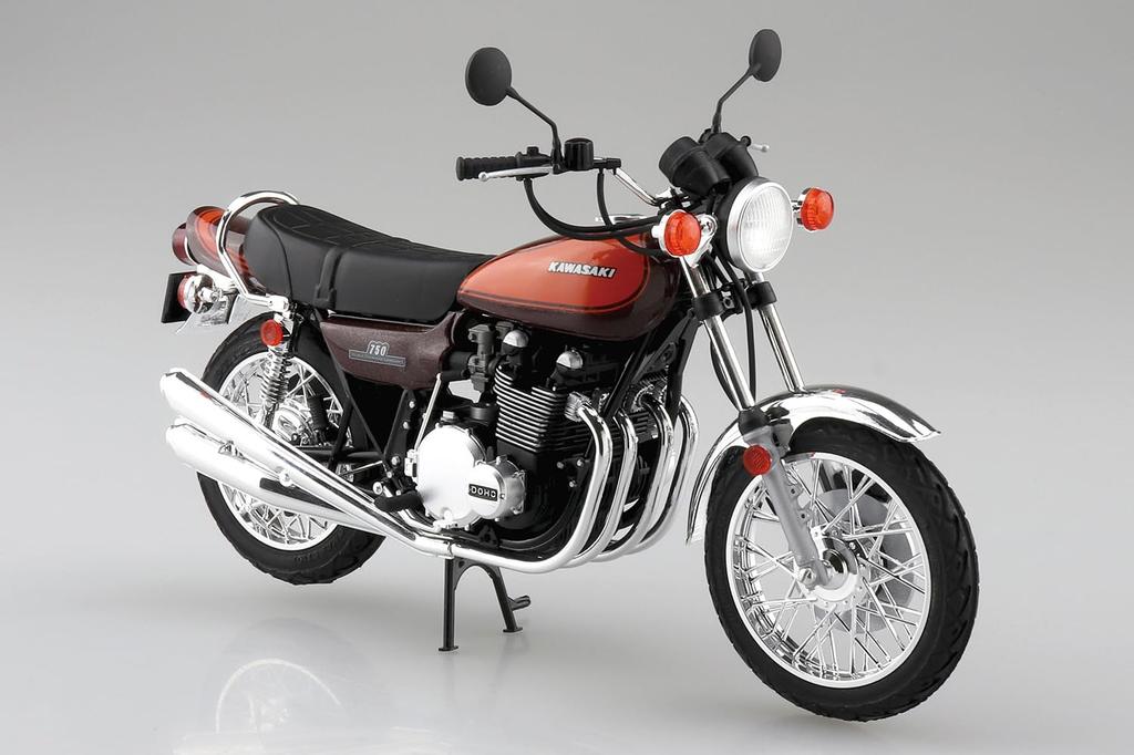 Aoshima Bunka Kyozai The Bike 4 Kawasaki Z2 750RS Пластиковая модель в наборе ООО. (АОСИМА) нет. 1/12 '73