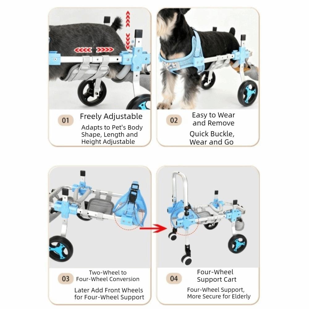 Breathable Harness Pet Rehabilitation Cart Disabled Pet Walking Aid Rehabilitation Training